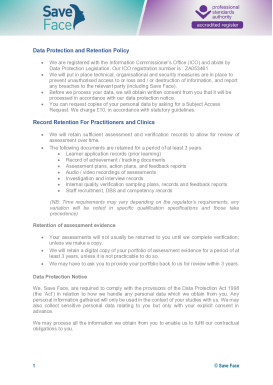 Data Protection and Retention Policy